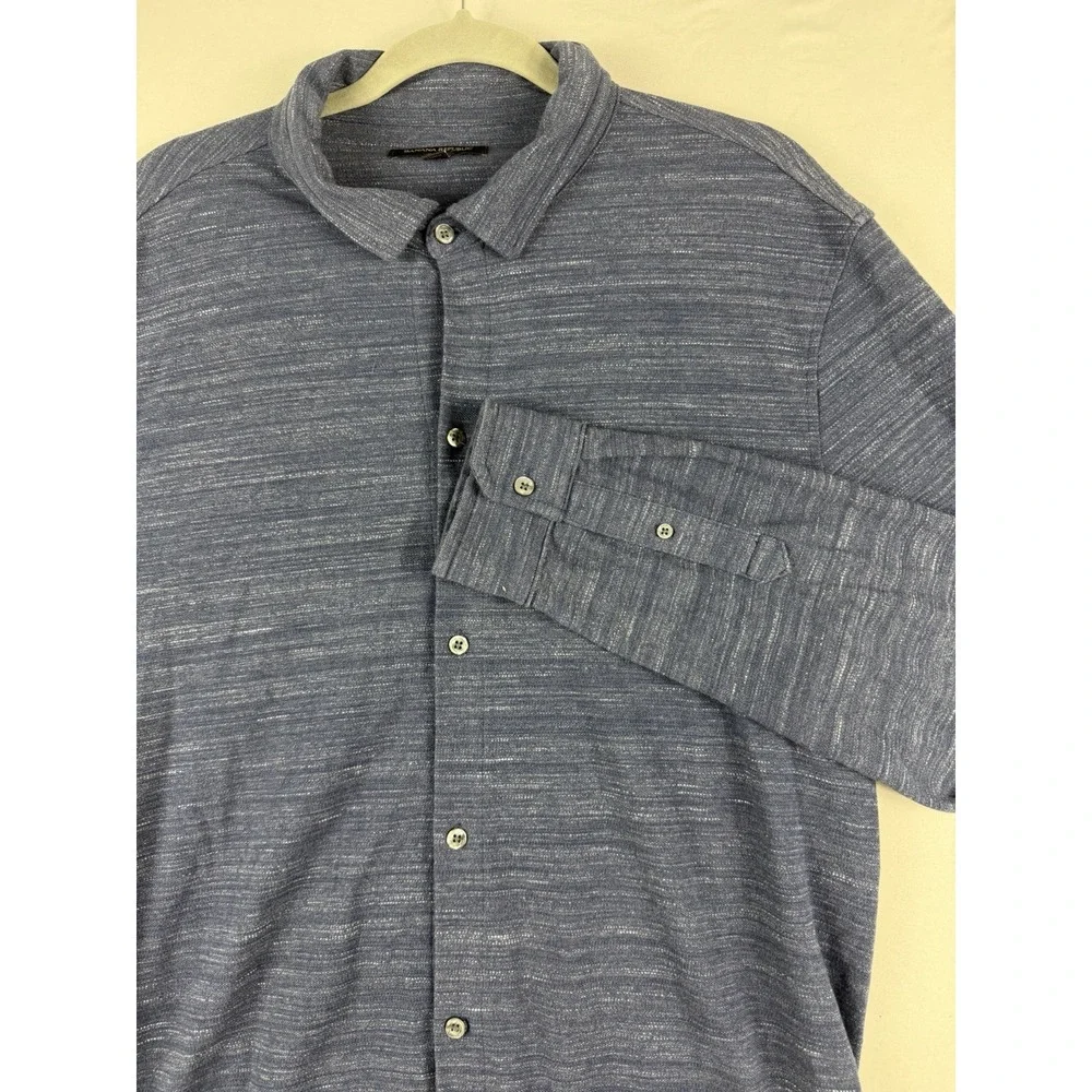 Banana Republic blue ls button up dress shirt, men's xl